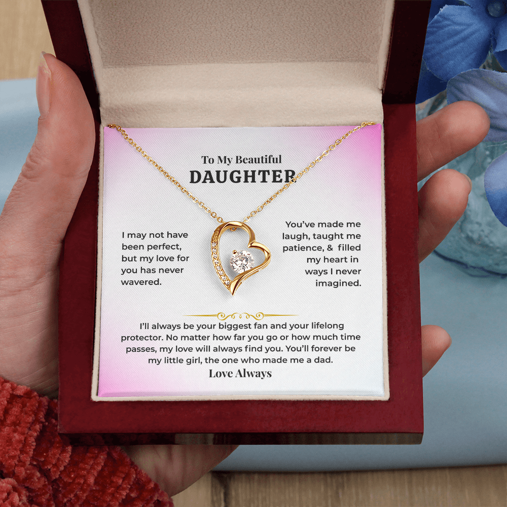 To My Daughter - Love Dad - Necklace Gift Set - HS007