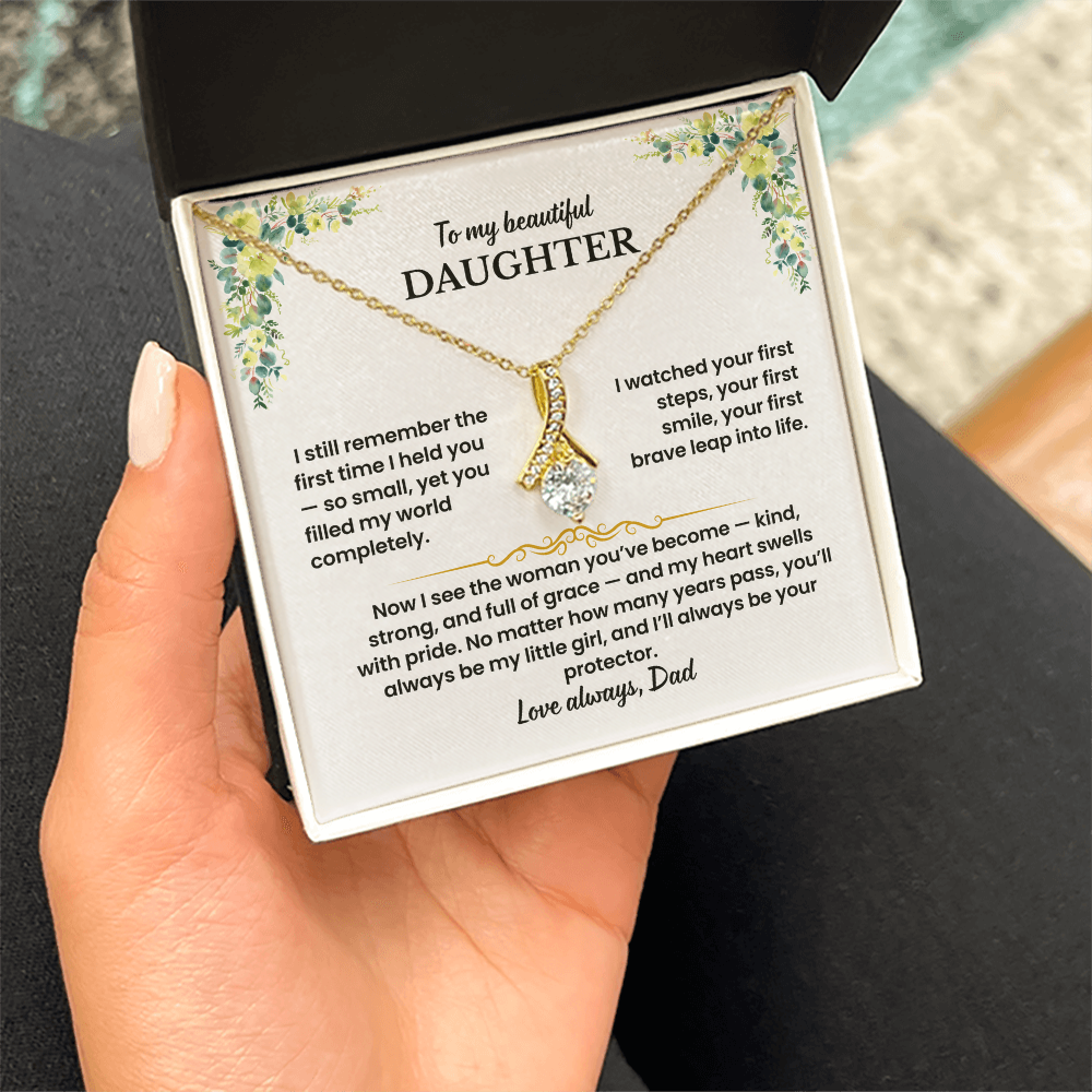 To My Daughter - Love Dad - Necklace Gift Set - GK007
