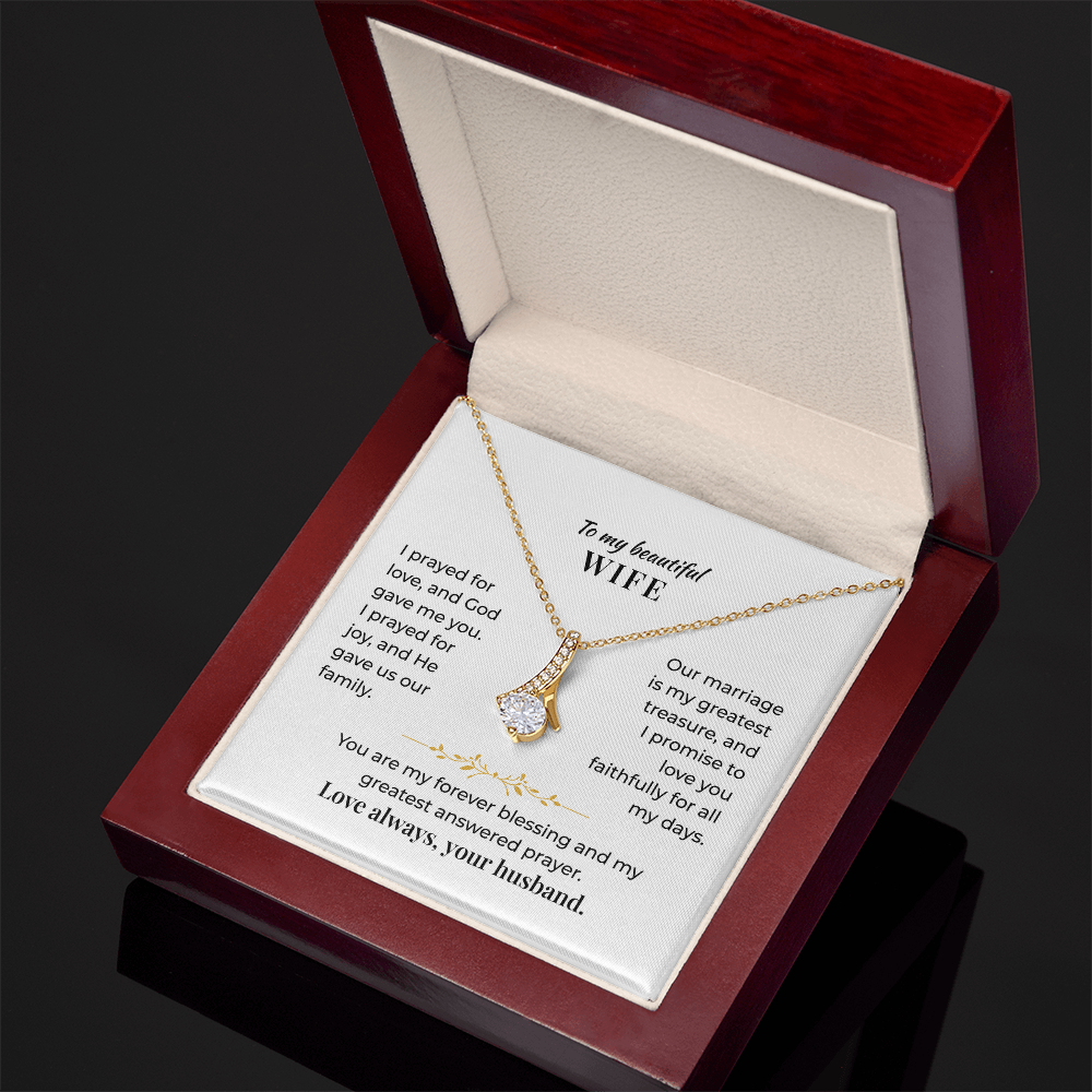 To My Beautiful Wife - Necklace Gift Set - GK001