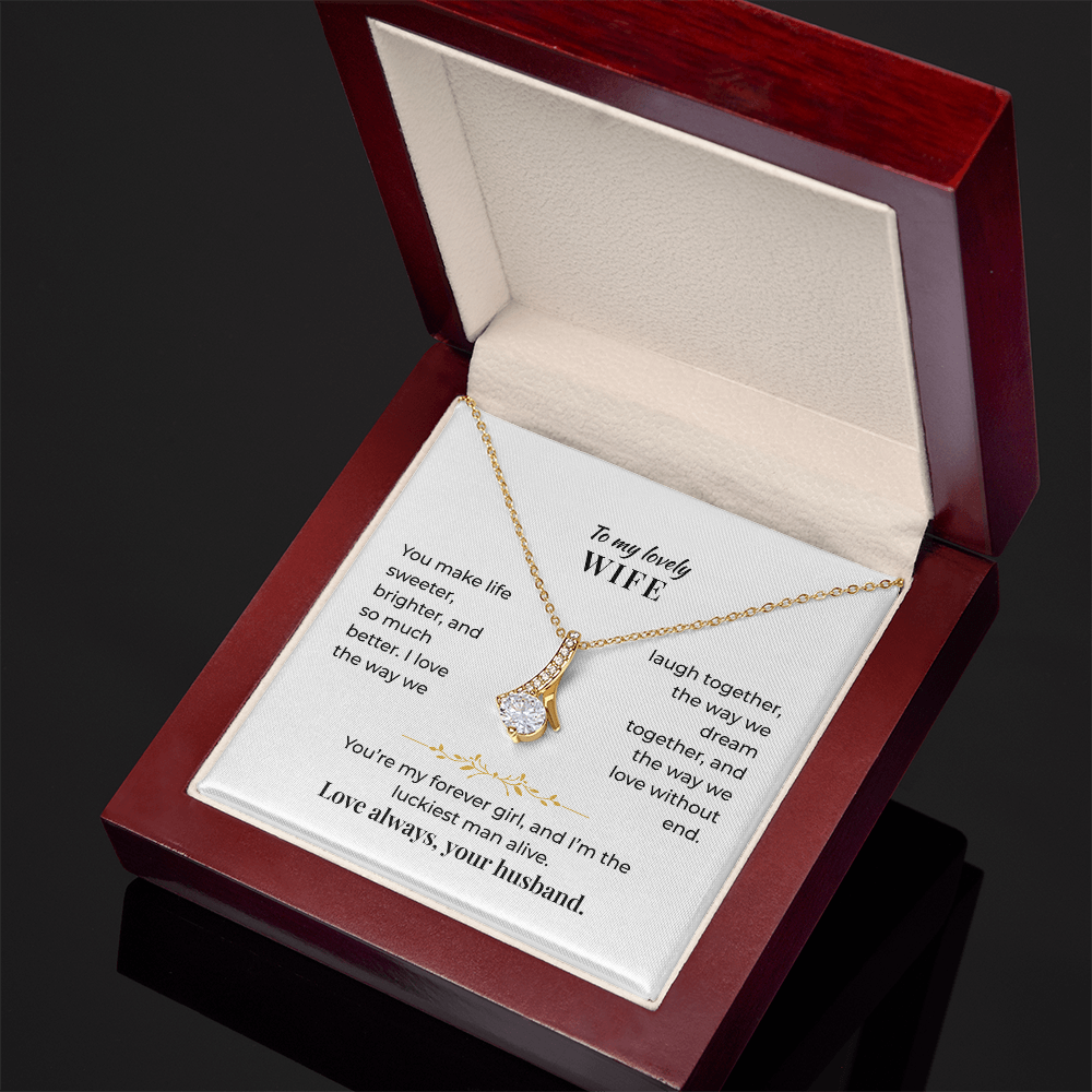 To My Lovely Wife - Necklace Gift Set - GK002