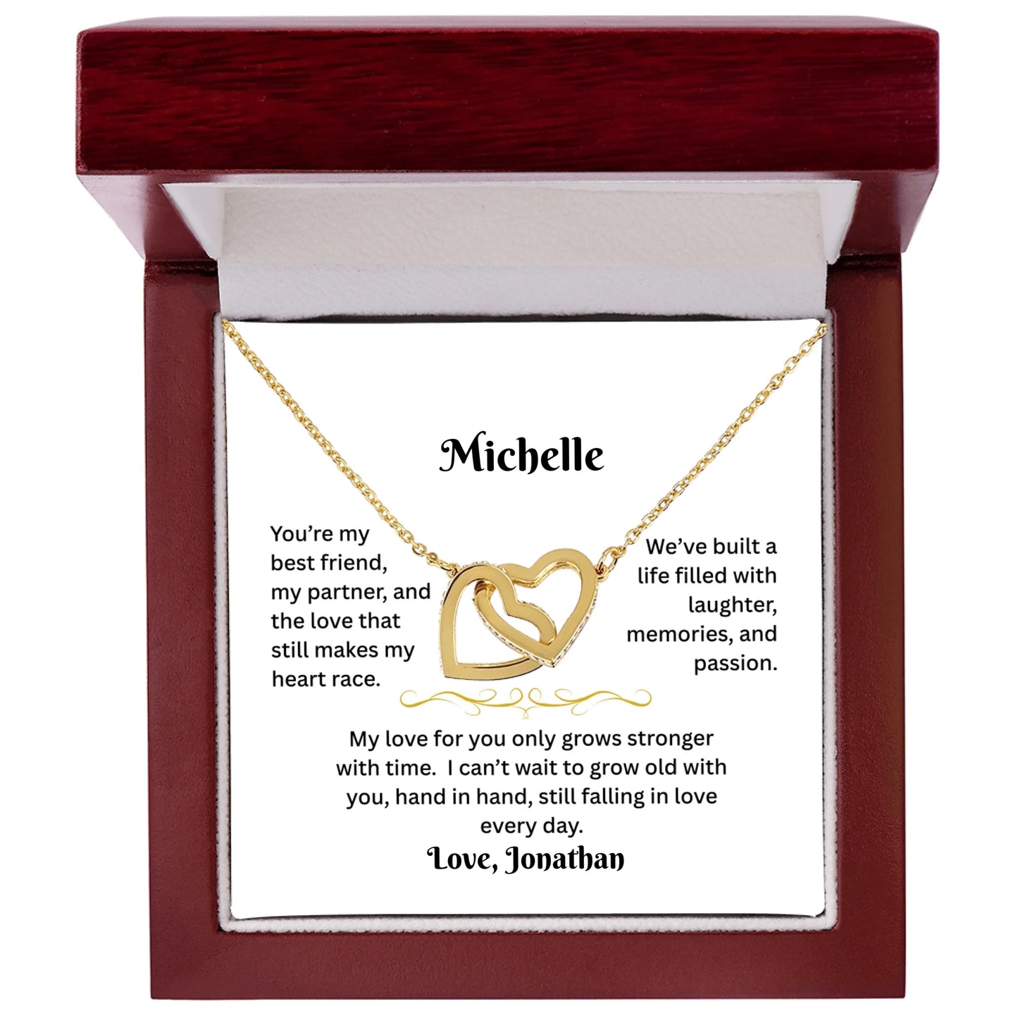 Interlocking Heart Gold Lux 1