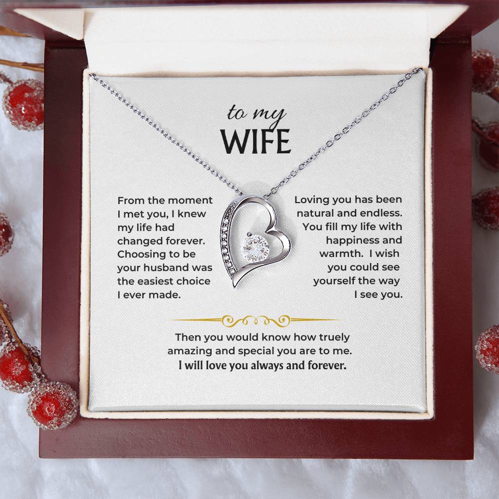 To My Wife - Forever Love Necklace Gift Set - HS003