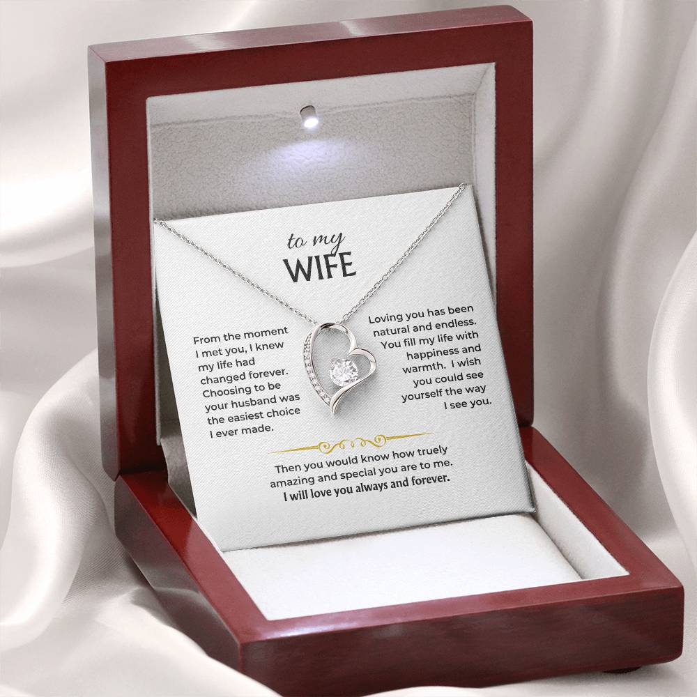 To My Wife - Forever Love Necklace Gift Set - HS003