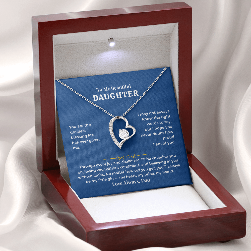 To My Daughter - Love Dad - Necklace Gift Set - HS008