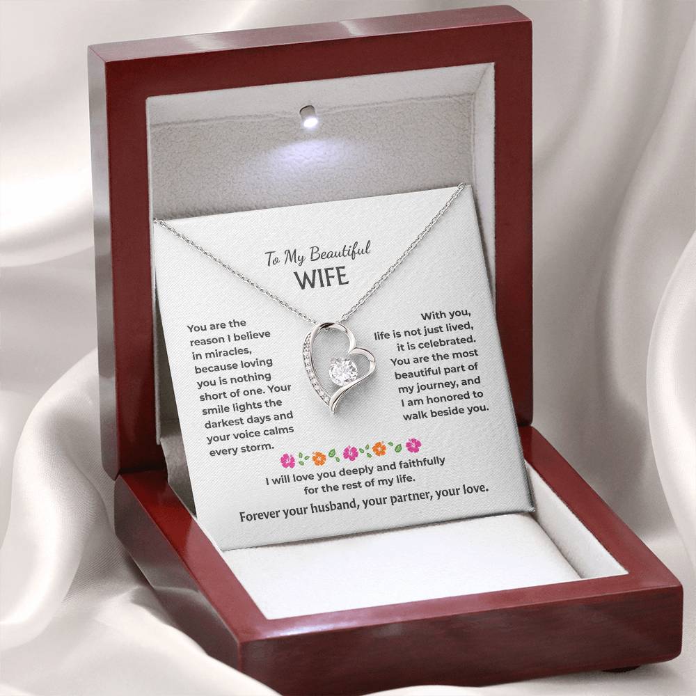 To My Wife - Forever Love Necklace Gift Set - HS005