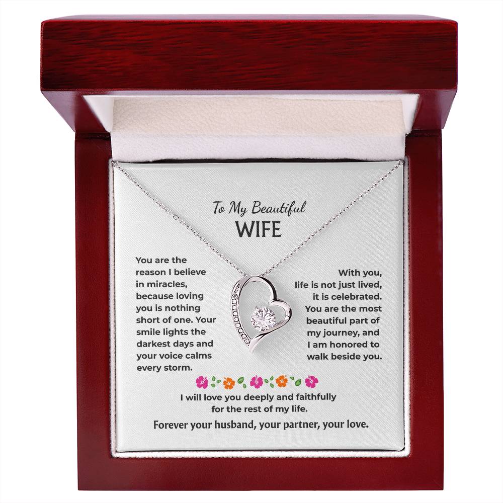 To My Wife - Forever Love Necklace Gift Set - HS005