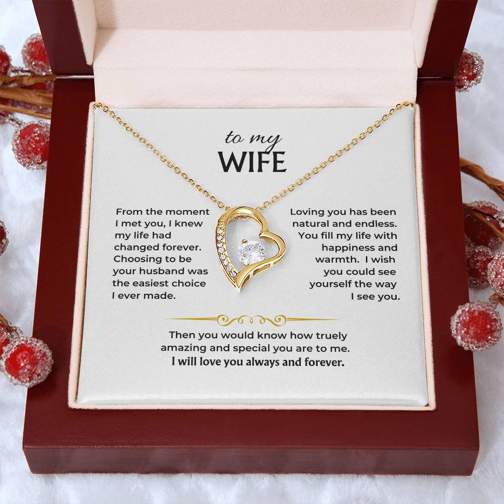 To My Wife - Forever Love Necklace Gift Set - HS003