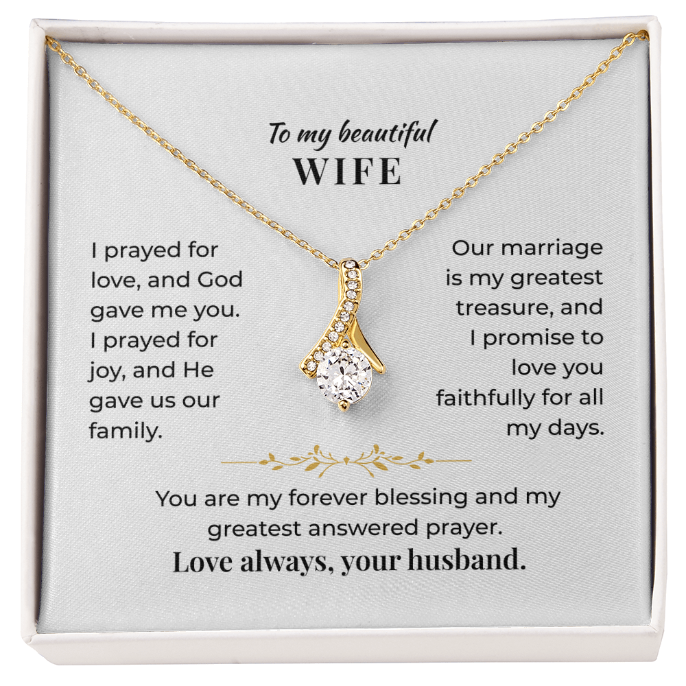 To My Beautiful Wife - Necklace Gift Set - GK001