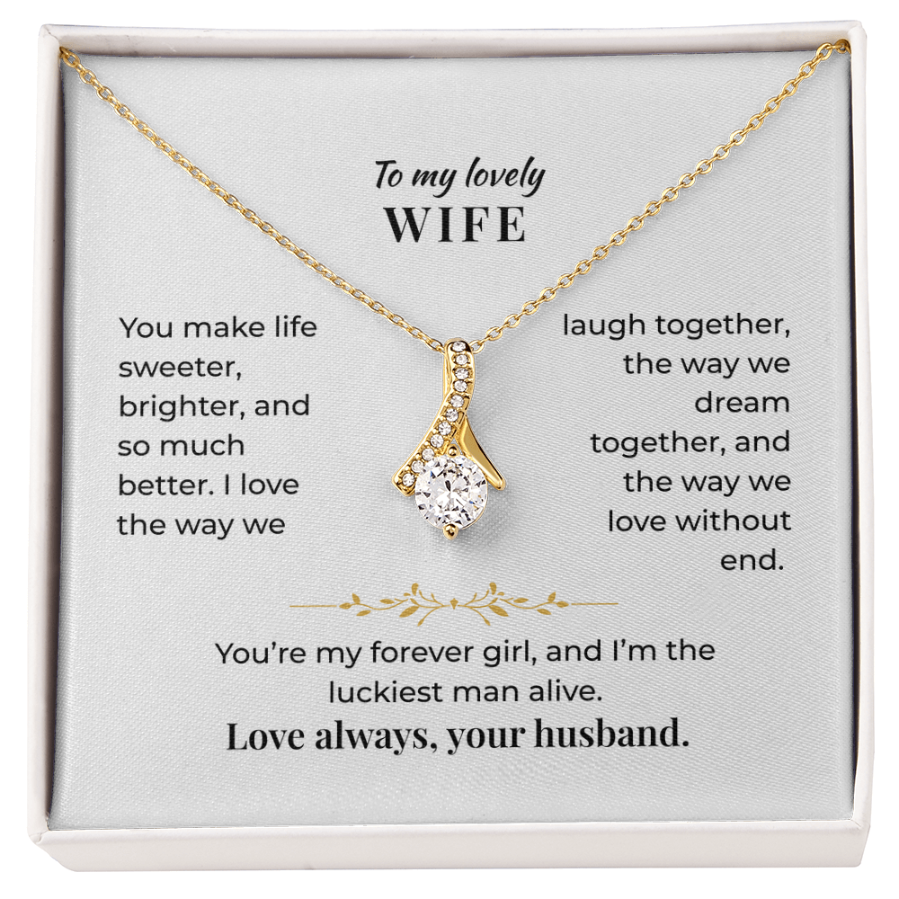 To My Lovely Wife - Necklace Gift Set - GK002