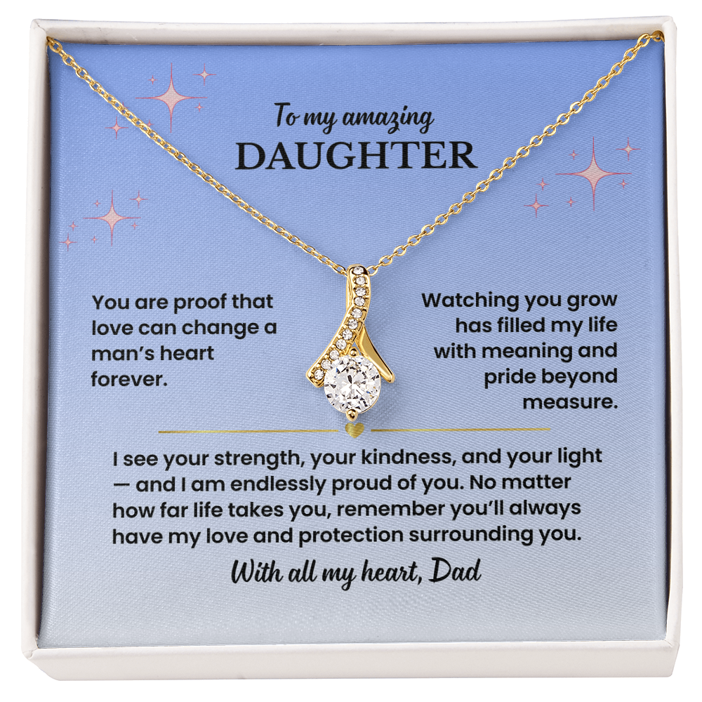 To My Daughter - Love Dad - Necklace Gift Set - GK005