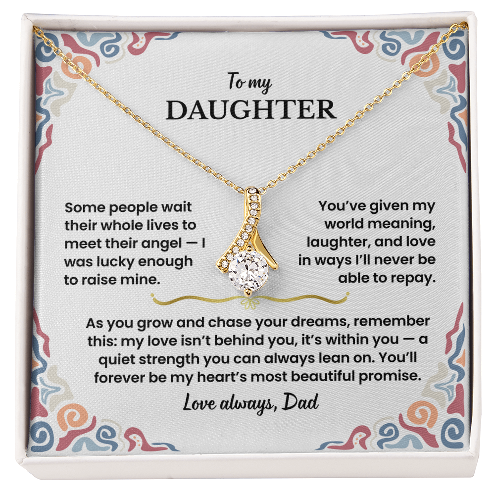 To My Daughter - Love Dad - Necklace Gift Set - GK006