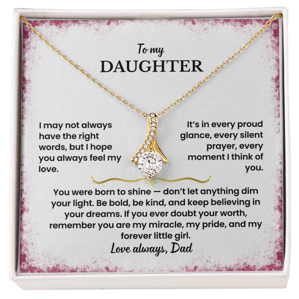 To My Daughter - Love Dad - Necklace Gift Set - GK006