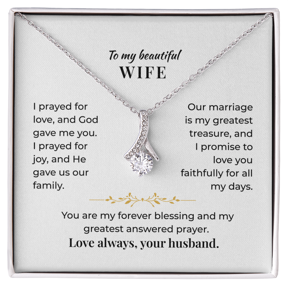 To My Beautiful Wife - Necklace Gift Set - GK001