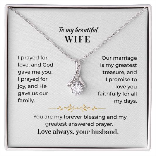 To My Beautiful Wife - Necklace Gift Set - GK001