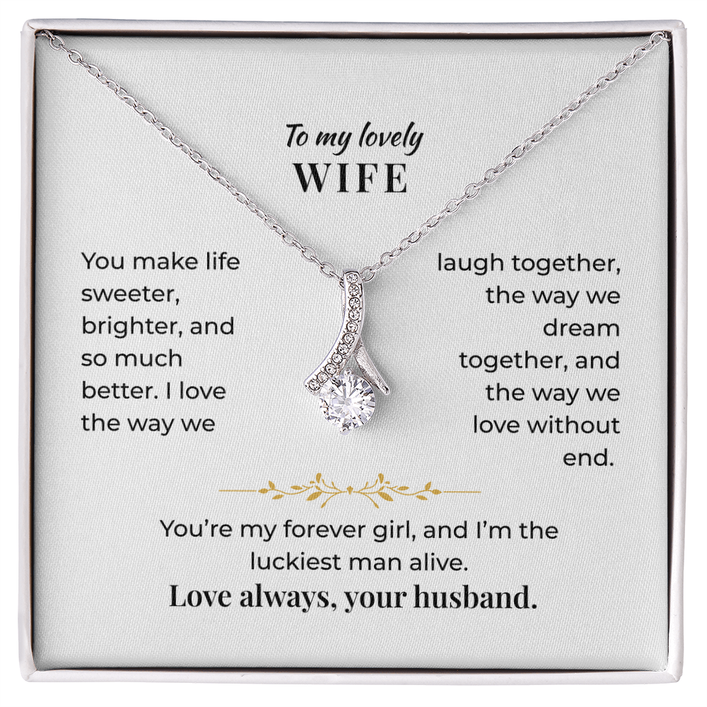 To My Lovely Wife - Necklace Gift Set - GK002