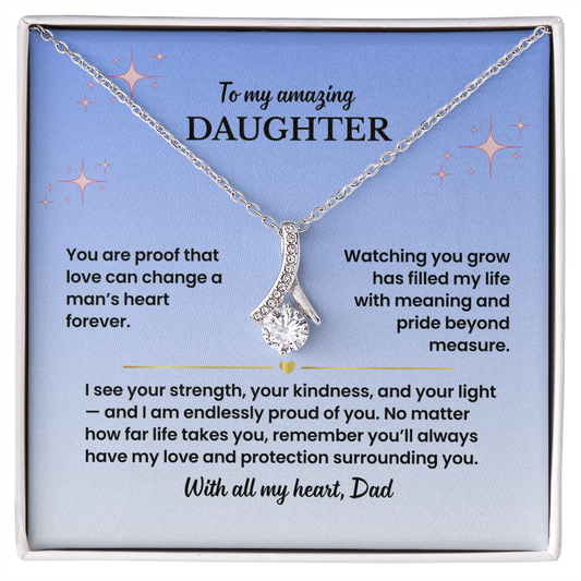 To My Daughter - Love Dad - Necklace Gift Set - GK005