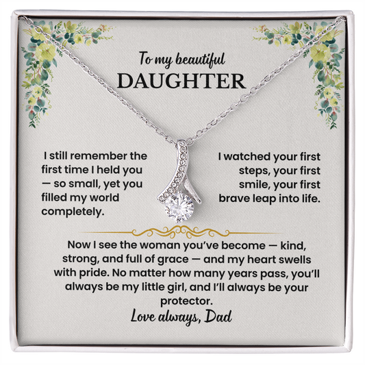 To My Daughter - Love Dad - Necklace Gift Set - GK007