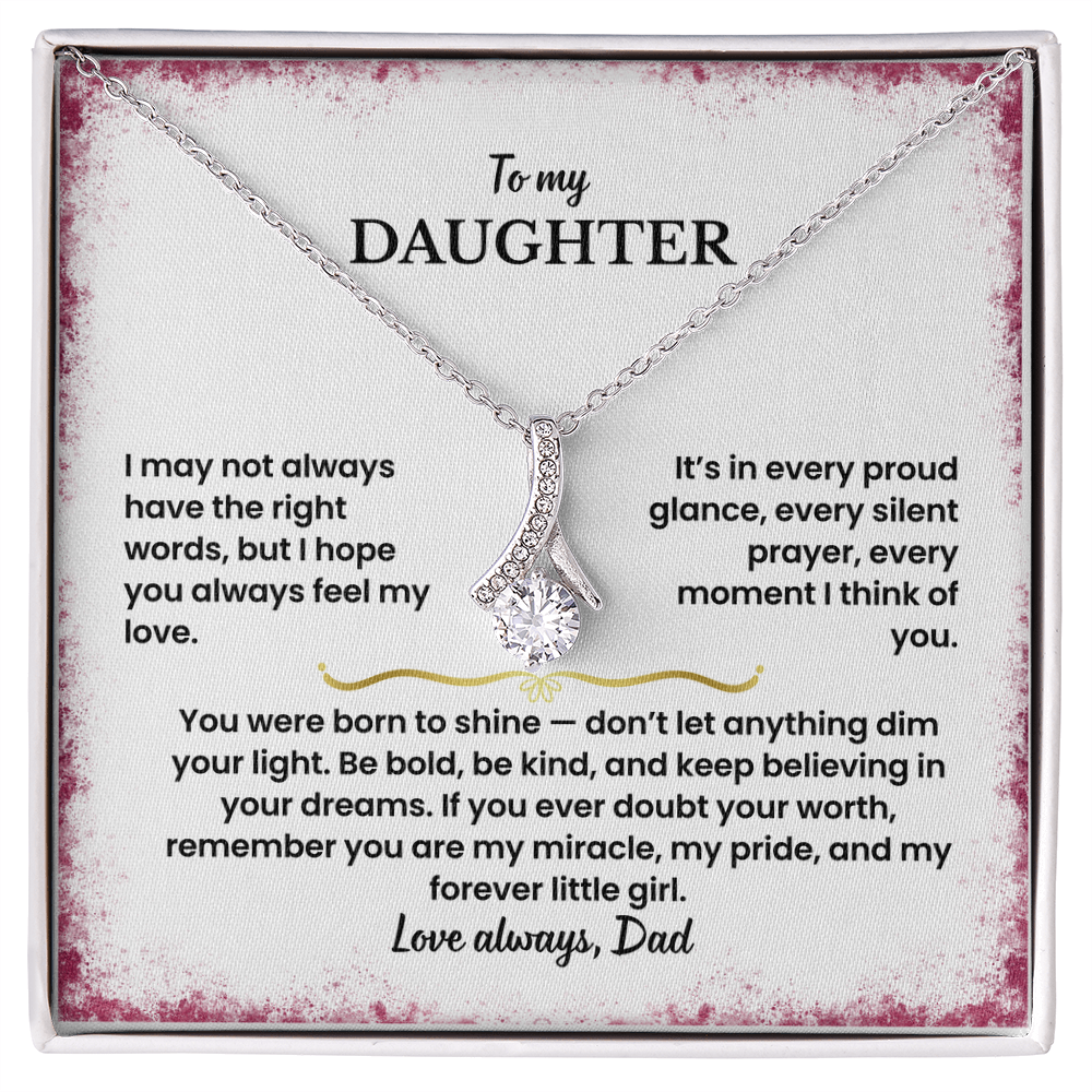 To My Daughter - Love Dad - Necklace Gift Set - GK006