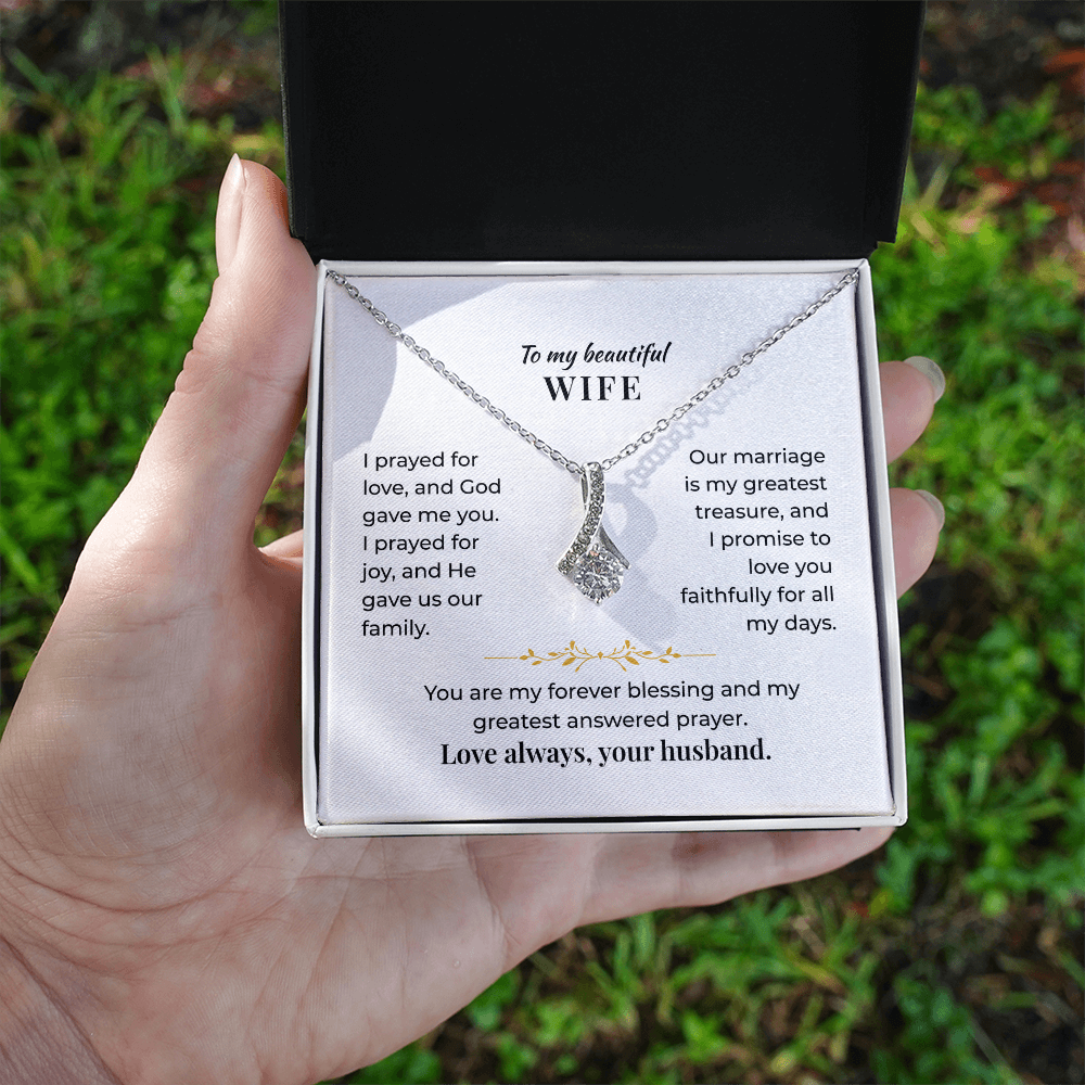 To My Beautiful Wife - Necklace Gift Set - GK001