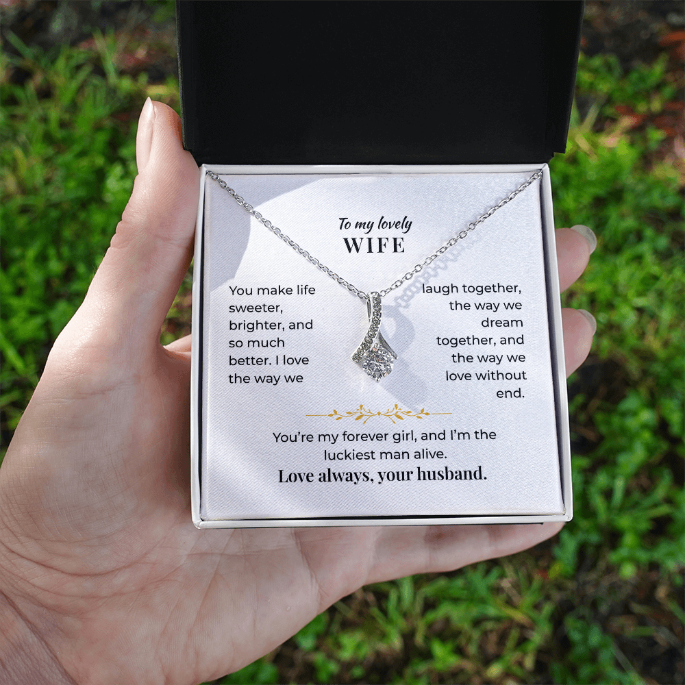 To My Lovely Wife - Necklace Gift Set - GK002