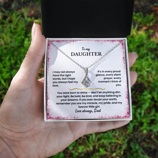 To My Daughter - Love Dad - Necklace Gift Set - GK006