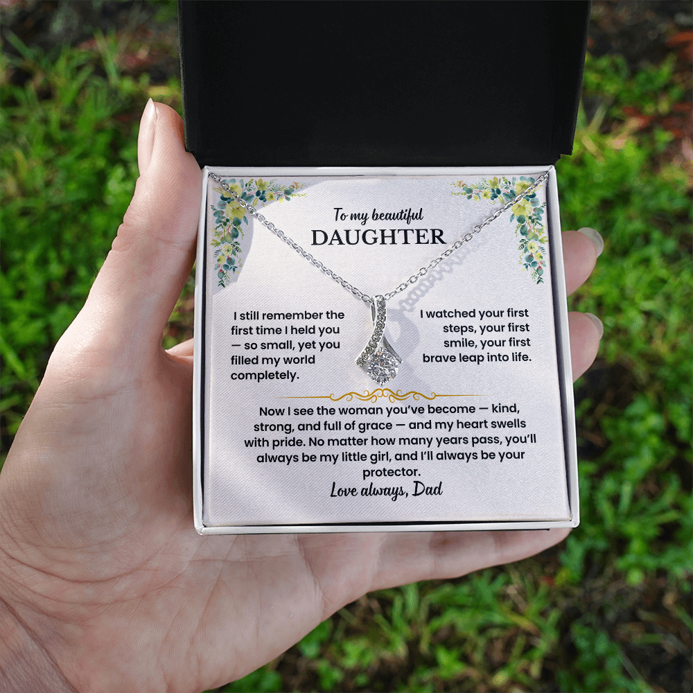 To My Daughter - Love Dad - Necklace Gift Set - GK007