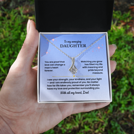 To My Daughter - Love Dad - Necklace Gift Set - GK005