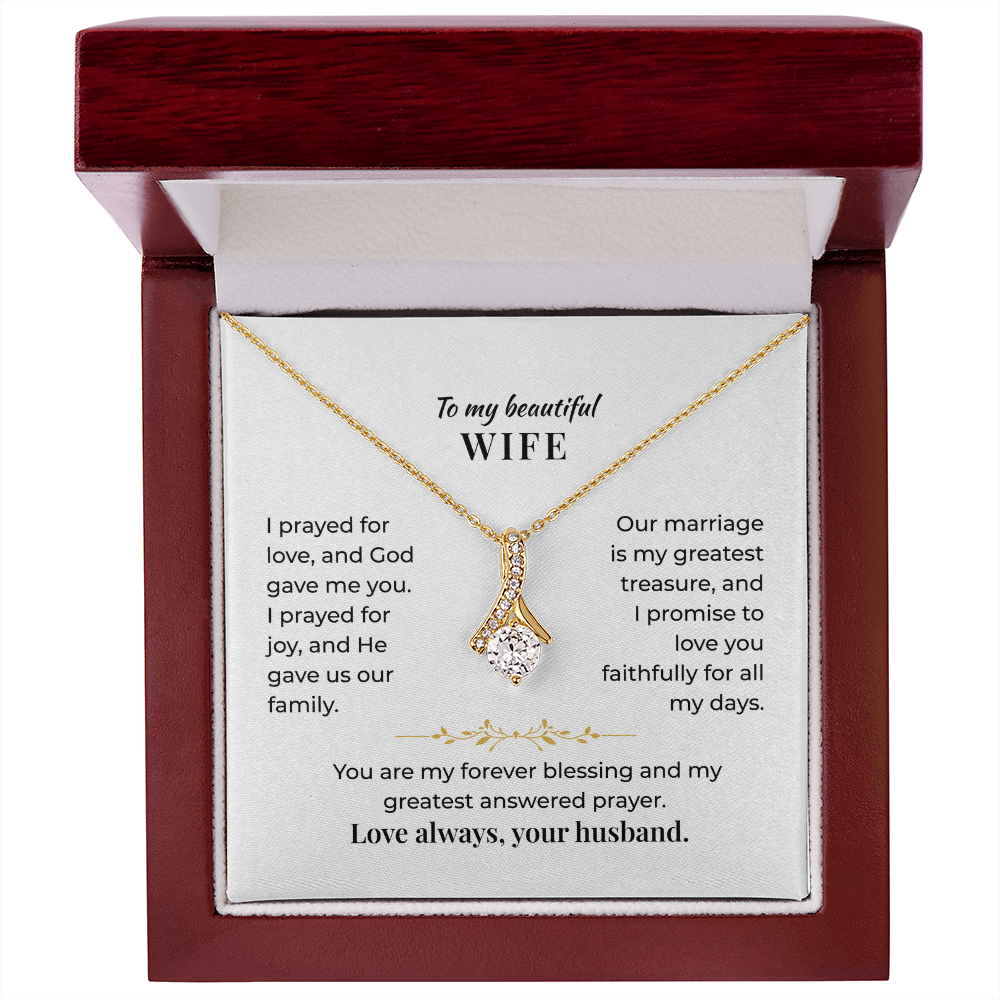 To My Beautiful Wife - Necklace Gift Set - GK001