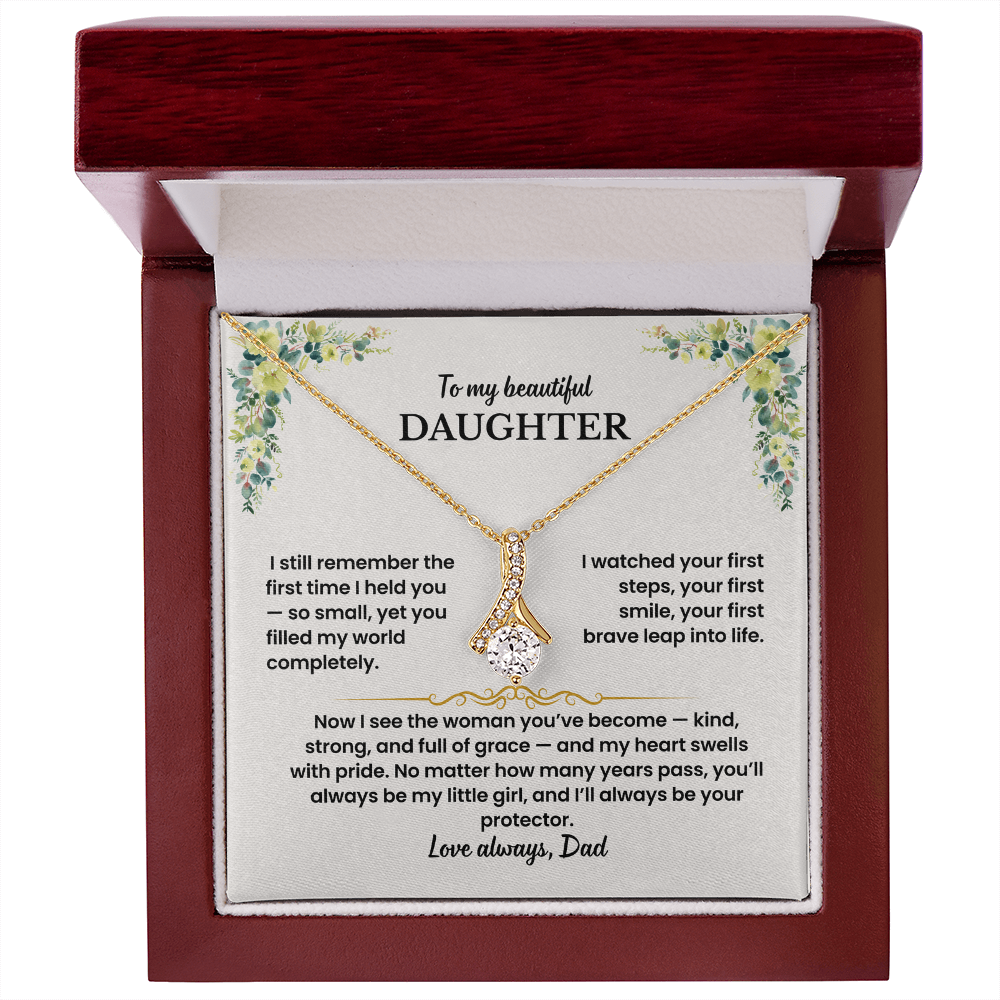 To My Daughter - Love Dad - Necklace Gift Set - GK007