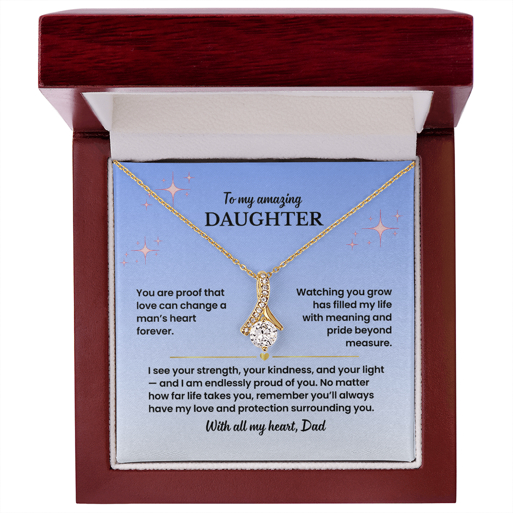 To My Daughter - Love Dad - Necklace Gift Set - GK005