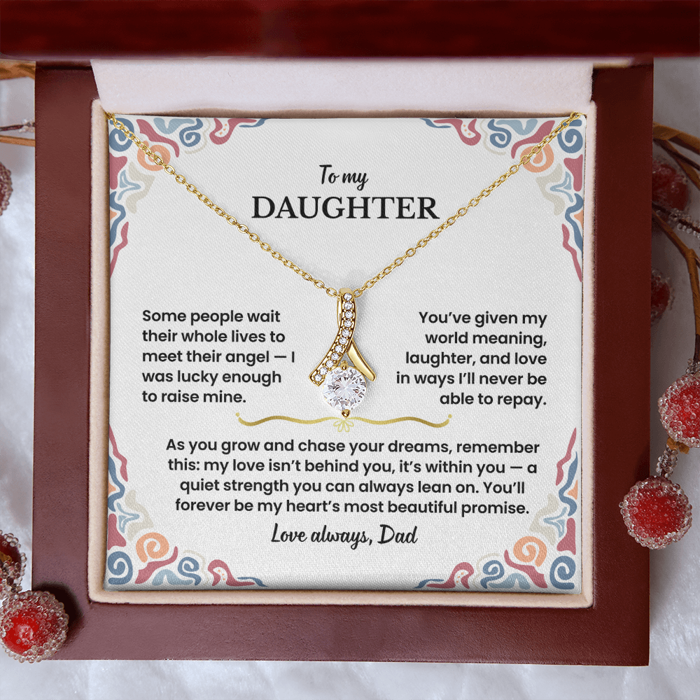 To My Daughter - Love Dad - Necklace Gift Set - GK006