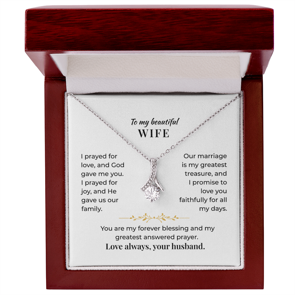 To My Beautiful Wife - Necklace Gift Set - GK001
