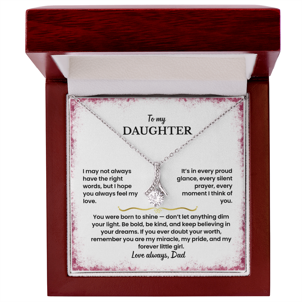 To My Daughter - Love Dad - Necklace Gift Set - GK006