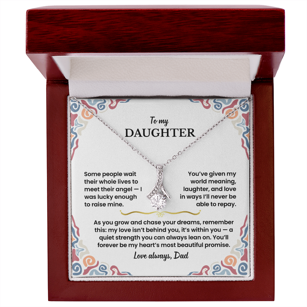 To My Daughter - Love Dad - Necklace Gift Set - GK006
