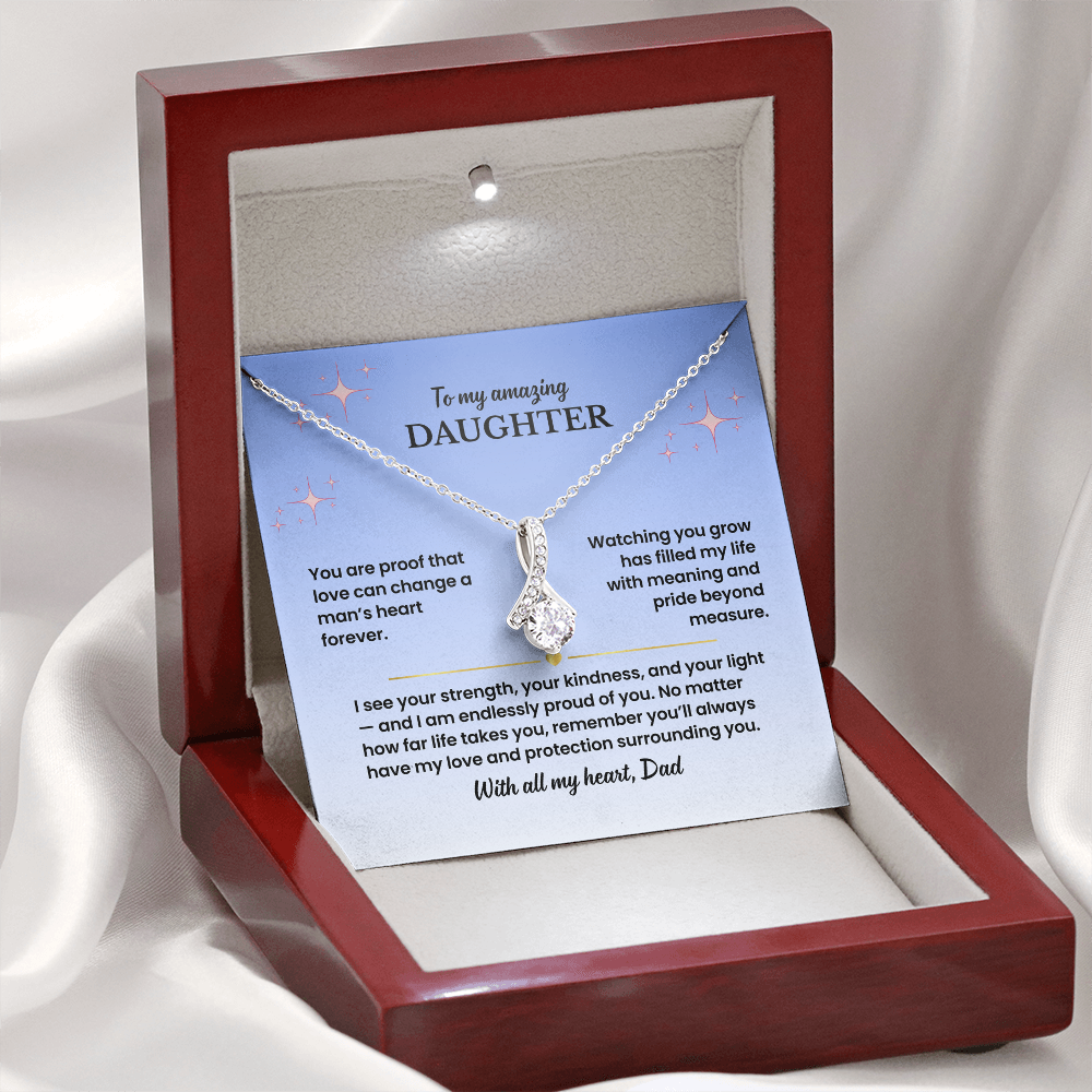 To My Daughter - Love Dad - Necklace Gift Set - GK005