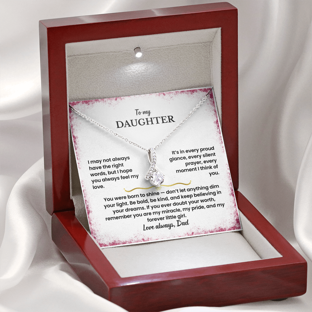 To My Daughter - Love Dad - Necklace Gift Set - GK006