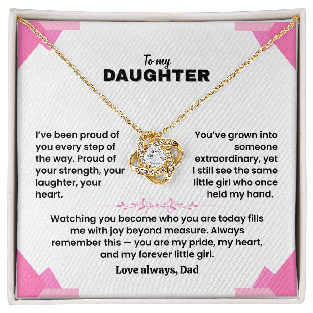 To My Daughter - Love Dad - Necklace Gift Set - LK007