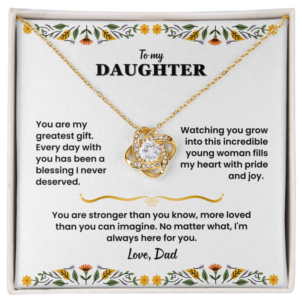 To My Daughter - Love Dad - Necklace Gift Set - LK006