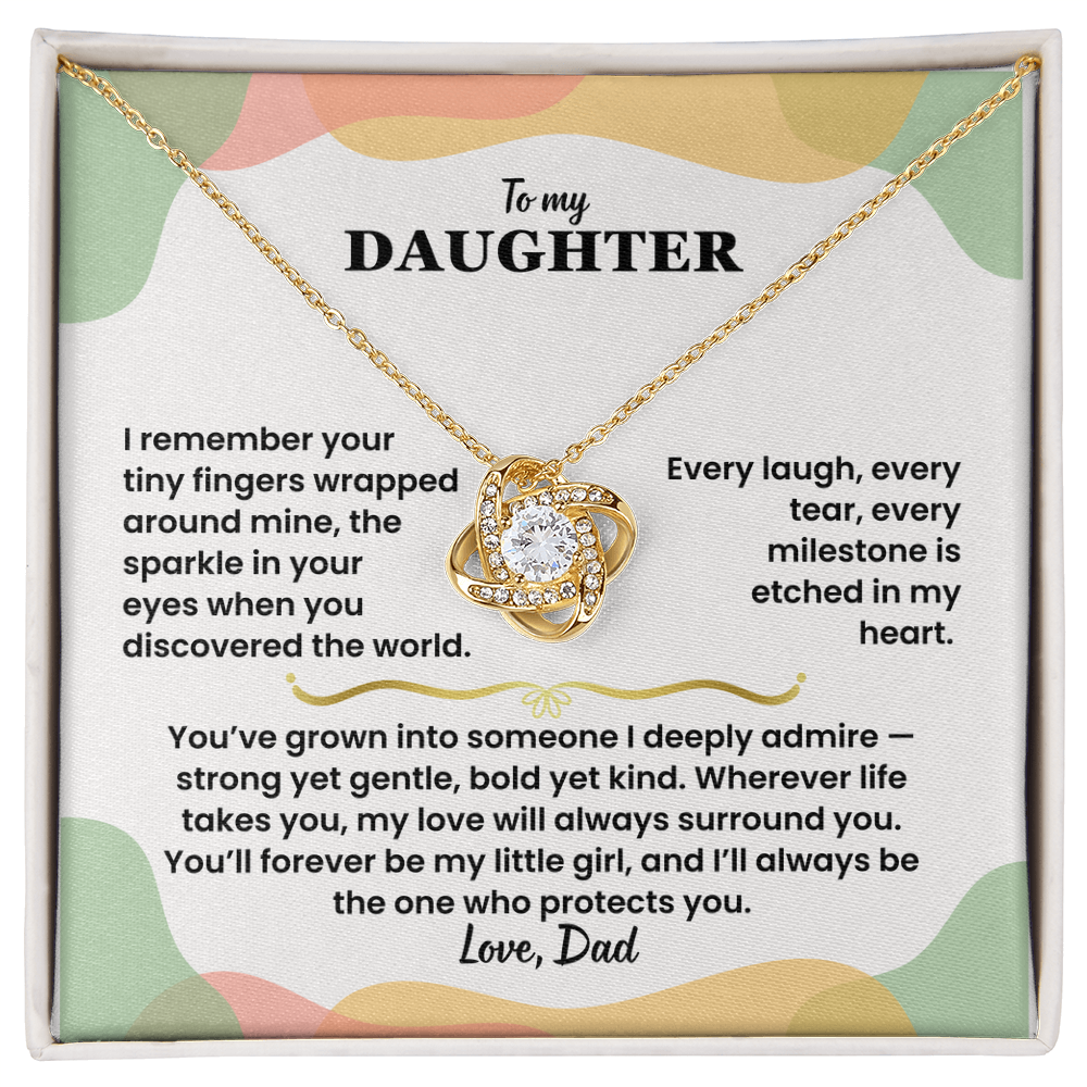To My Daughter - Love Dad - Necklace Gift Set - LK005