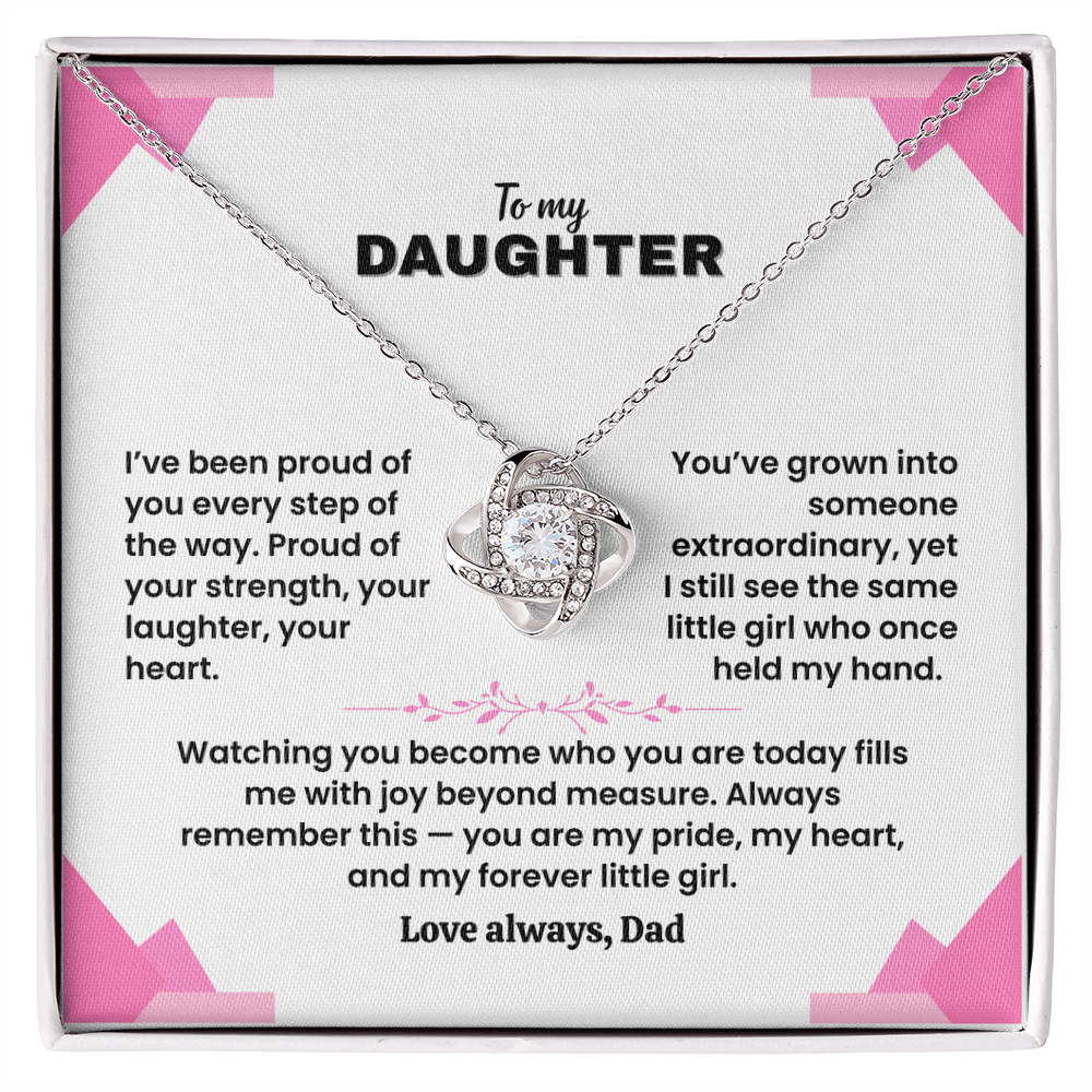 To My Daughter - Love Dad - Necklace Gift Set - LK007