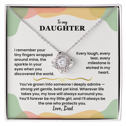 To My Daughter - Love Dad - Necklace Gift Set - LK005