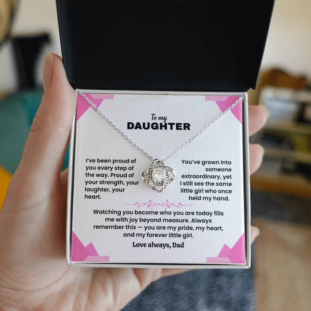 To My Daughter - Love Dad - Necklace Gift Set - LK007