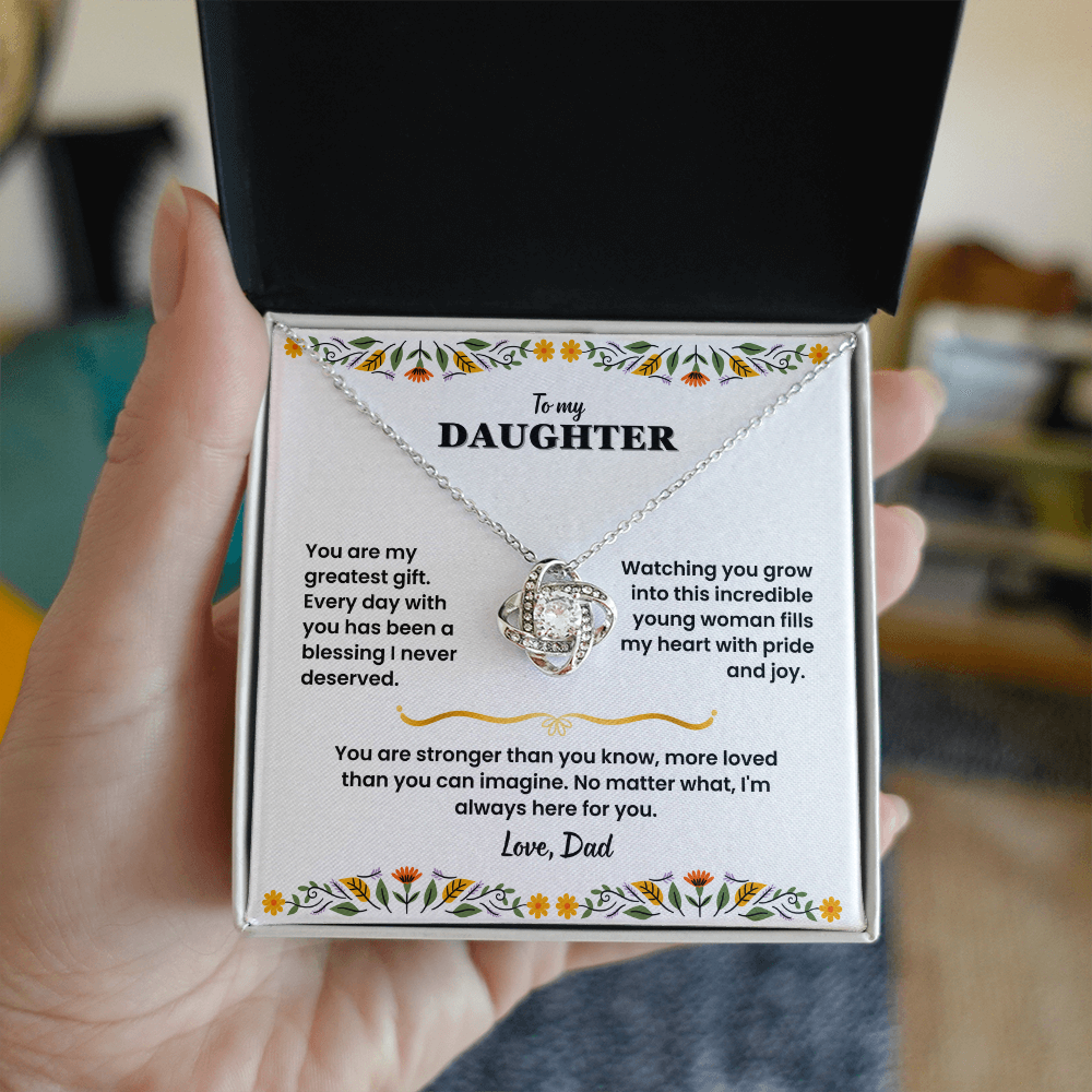 To My Daughter - Love Dad - Necklace Gift Set - LK006