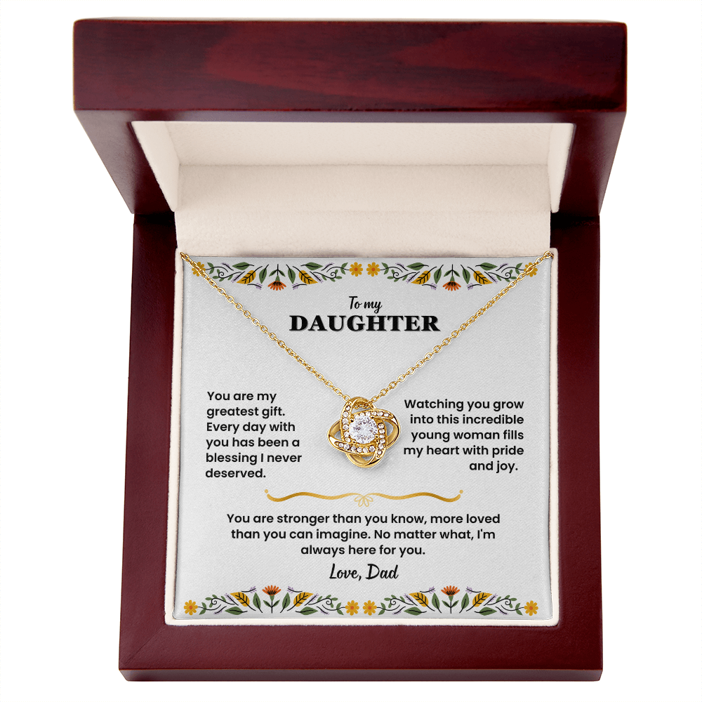 To My Daughter - Love Dad - Necklace Gift Set - LK006