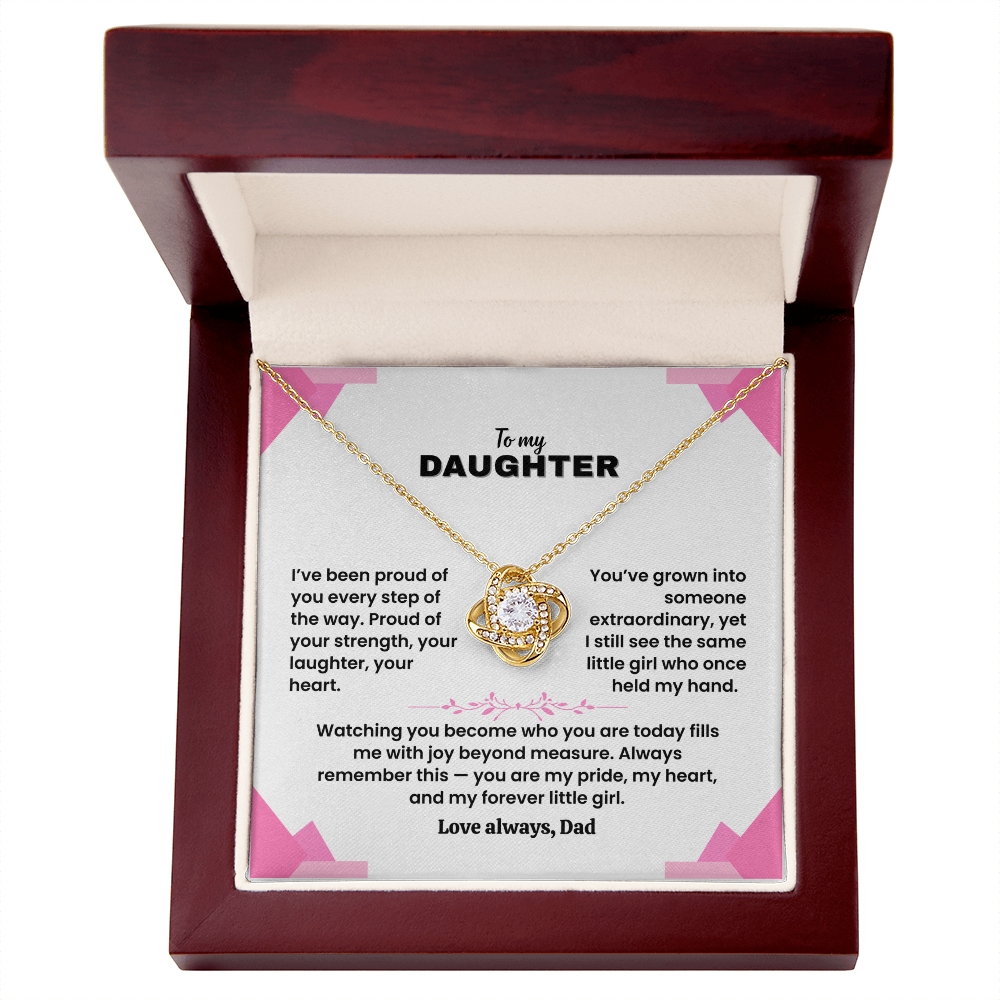 To My Daughter - Love Dad - Necklace Gift Set - LK007