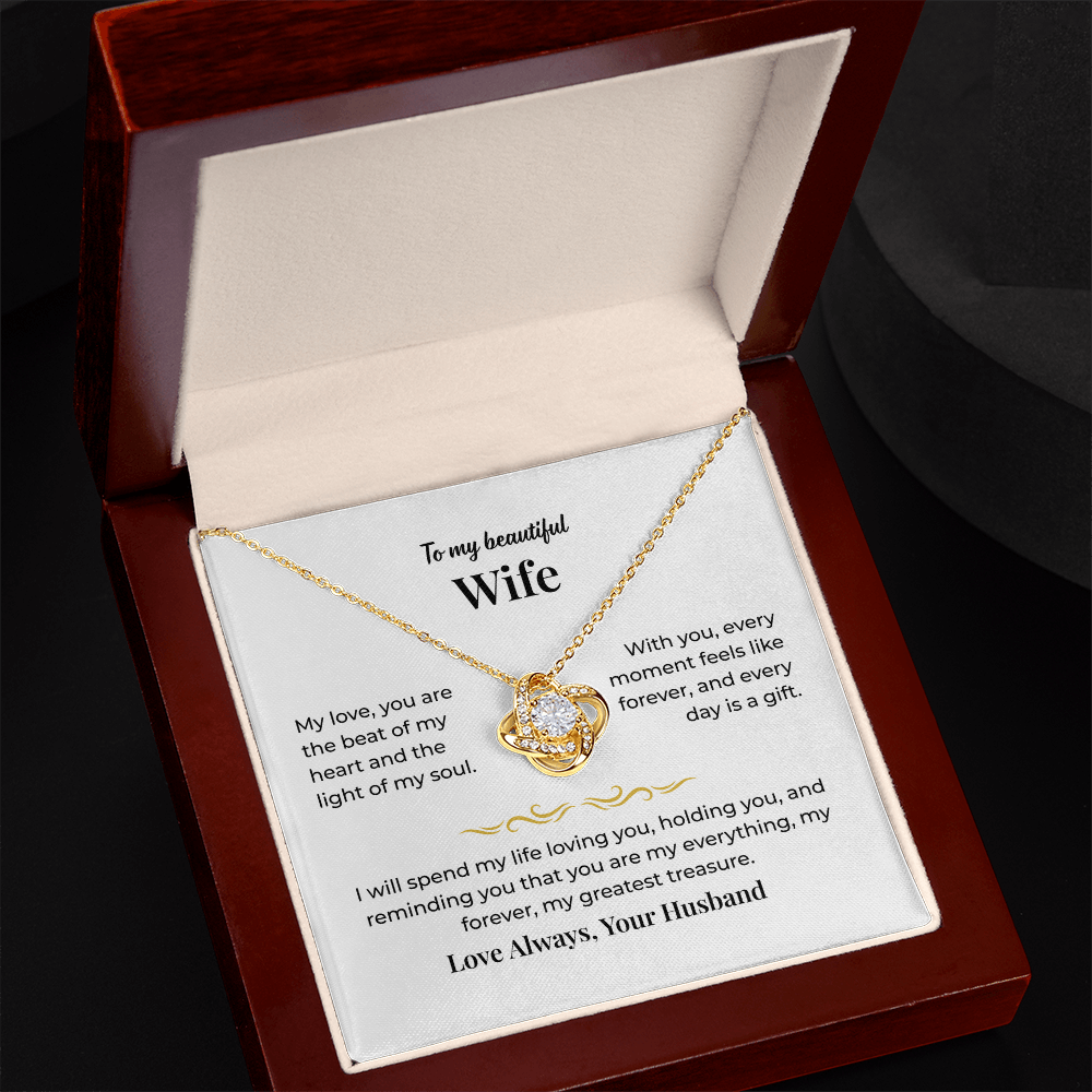 To My Wife - Love Knot Necklace - LK002