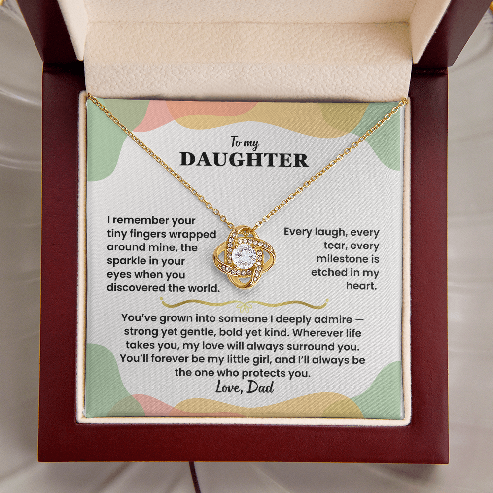 To My Daughter - Love Dad - Necklace Gift Set - LK005