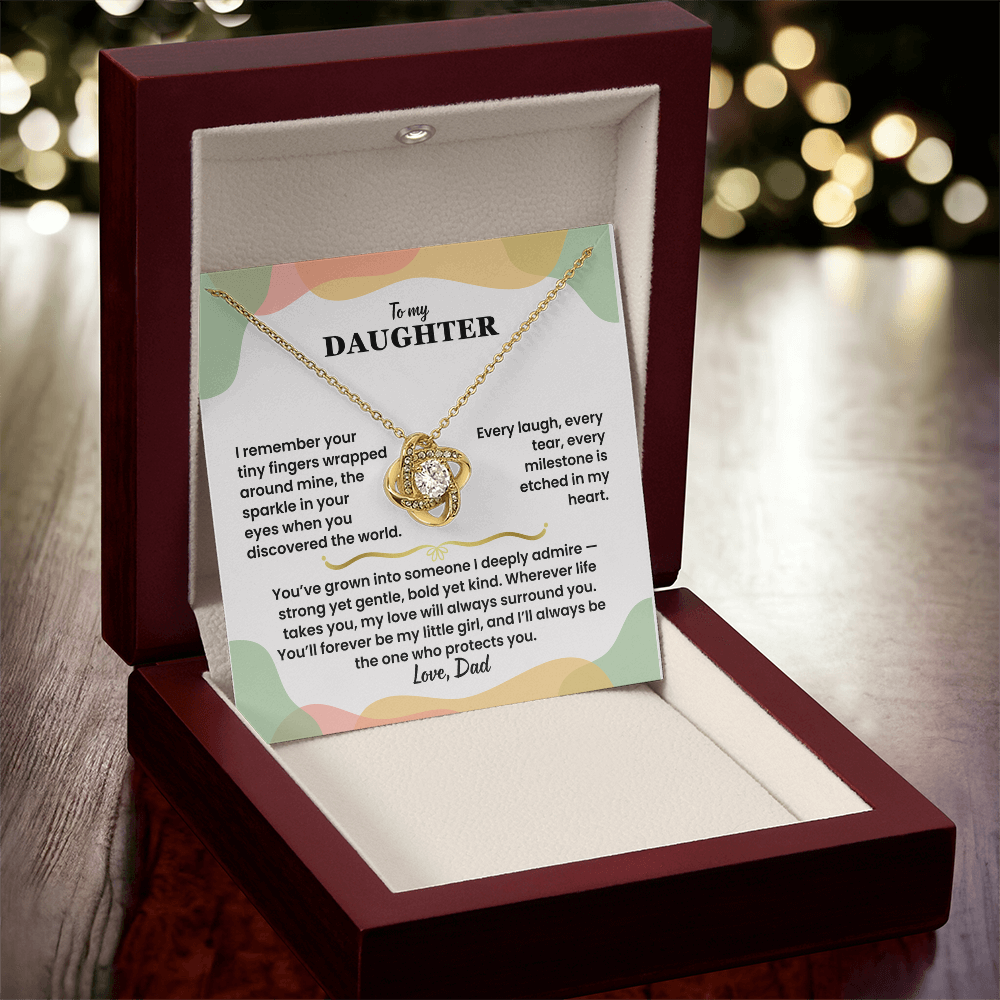 To My Daughter - Love Dad - Necklace Gift Set - LK005