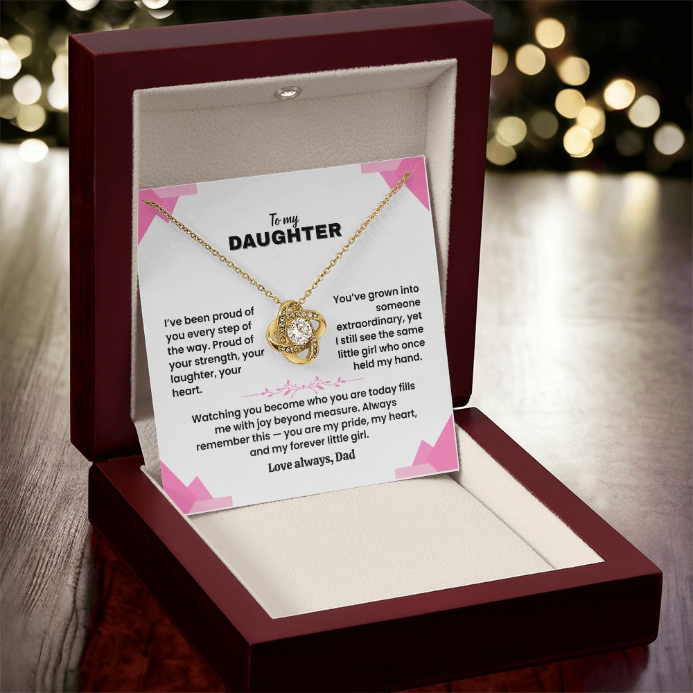 To My Daughter - Love Dad - Necklace Gift Set - LK007