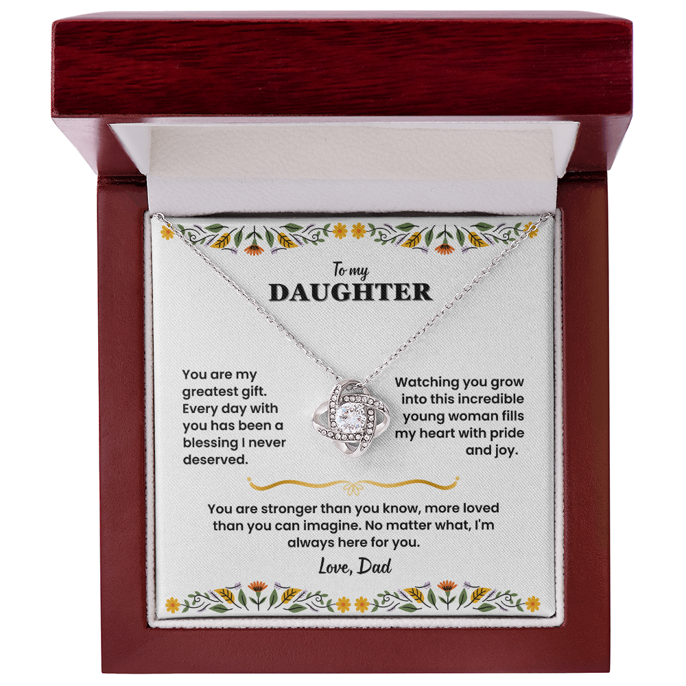 To My Daughter - Love Dad - Necklace Gift Set - LK006